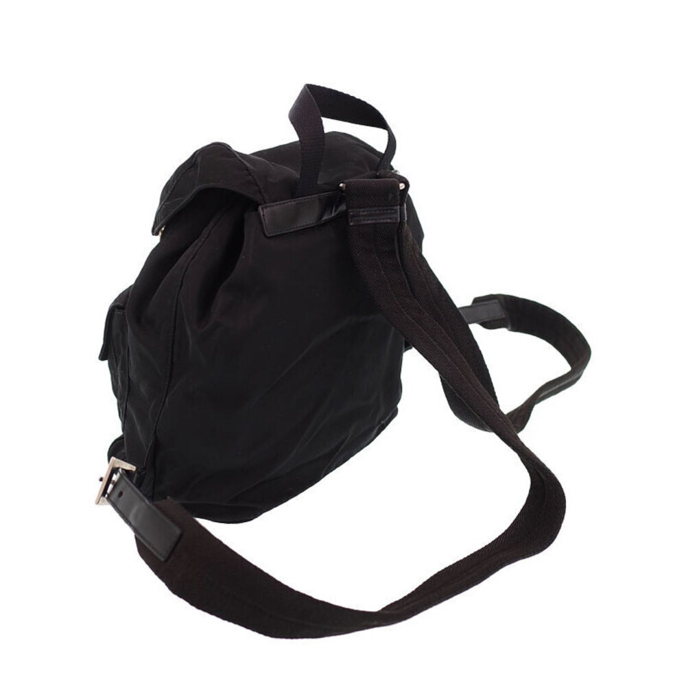 Prada Two Pocket Backpack Black Daybag Tessuto Rucksack